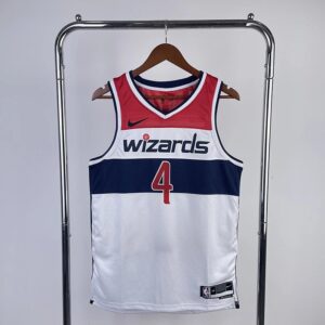 Wizards 22-23 Season Home Nike Jerseys #4 Wizards Basketball Jerseys Men's nba Customized Vintage City Edition Jerseys Athletic Vests Heat Press Printed