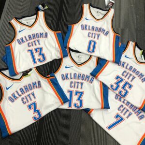 Thunder Nike Basketball Jerseys Men's 0 Willis OKC Jersey 35 Durant 13 George 3 Paul 7 Anthony 13 Harden City Edition nba customized jerseys Sports Vest New Season SW Hot Press