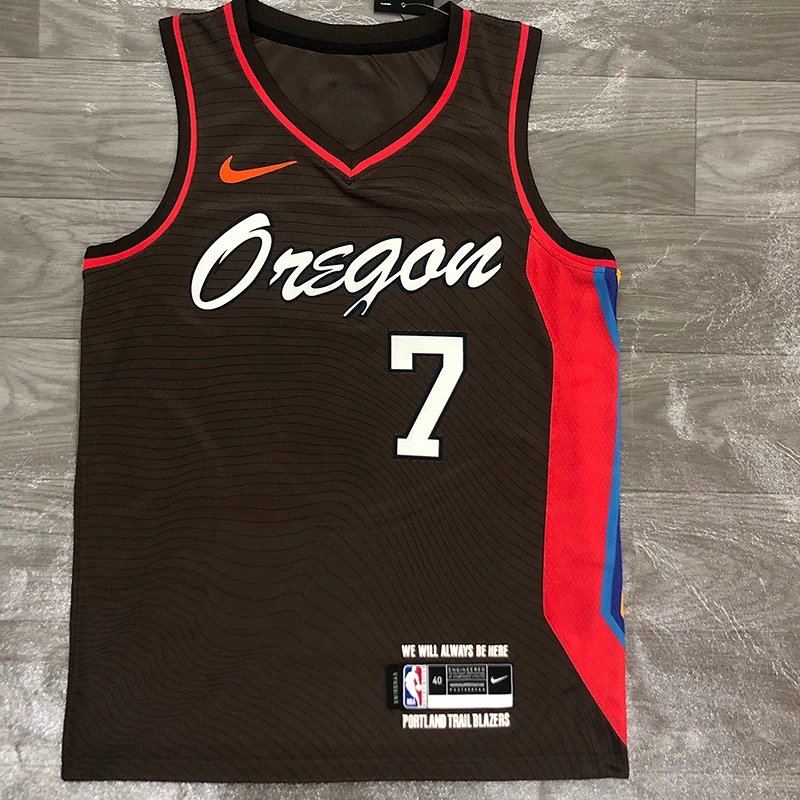 Trail Blazers 21 Season City Edition #7 Roy Jersey Basketball Jerseys Men's nba Customized Women's Jerseys Sports Vest Hot Press City Edition