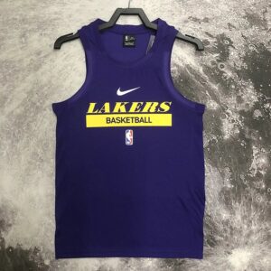 NBA22-23 Season Player Edition Training Vest Nike Lakers James Thick Brow Kobe Same Jersey Basketball Jerseys Men's Sports Vest Heat Press Printing