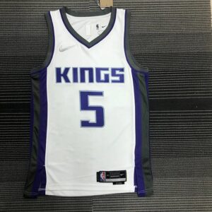Kings 22 season Nike jersey #5 Fox basketball jerseys men's nba custom city edition jerseys sports undershirt heat press printing