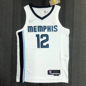 Grizzlies NBA 75th Anniversary No. 12 Morant Nike Jersey Basketball Jerseys Men's Customized Jerseys Sports Vest Heat Press Printed