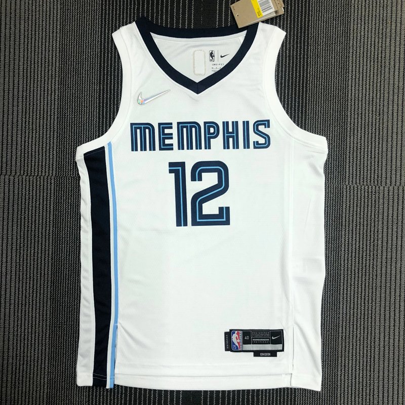 Grizzlies NBA 75th Anniversary No. 12 Morant Nike Jersey Basketball Jerseys Men's Customized Jerseys Sports Vest Heat Press Printed