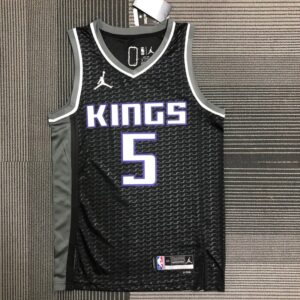 Kings 22 season proclaimed Nike jersey #5 Fox basketball jerseys men's nba custom city edition jerseys sports tank tops heat press printing