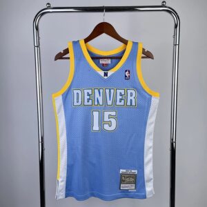 Nuggets MN03-04 season vintage jersey #15 Anthony NBA basketball jersey men's customized city edition jersey sports undershirt heat press printing