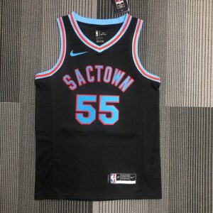 Kings 21 Season City Edition Nike Jersey #55 Williams Basketball Jerseys Men's nba Customized City Edition Jerseys Sports Tank Top Heat Press Printed