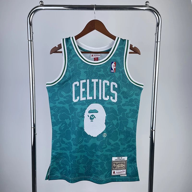 Celtics Ape Head BAPE x M&N Co-Branded Vest Vintage Jersey #93 BAPENBA Basketball Jersey Men's Customized City Edition Jersey Sports Vest Heat Press Printed