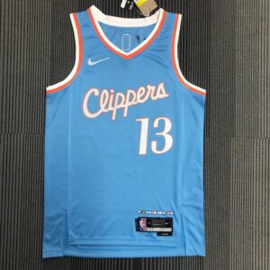 Clippers 22 Season City Edition 13 George 2 Leonard NBA 75th Anniversary Nike Jerseys Basketball Jerseys Men's Customized Jerseys Sports Vest Heat Press Printed