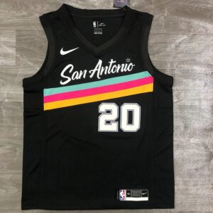 Spurs 21 Season City Edition 20 Ginobili Nike Basketball Jerseys Men's nba Customized Jerseys Sports Vest SW Hot Pressing