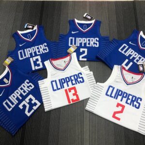Clippers 22 Season NBA 75th Anniversary Nike Jerseys 2 Leonard 13 George Basketball Jerseys Men's Customized City Edition Jerseys Sports Tank Top Heat Press Printed