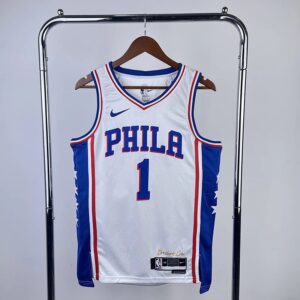 76ers 22-23 season Nike jersey #1 Harden basketball jersey men's nba customized vintage city edition jersey sports undershirt heat press printing