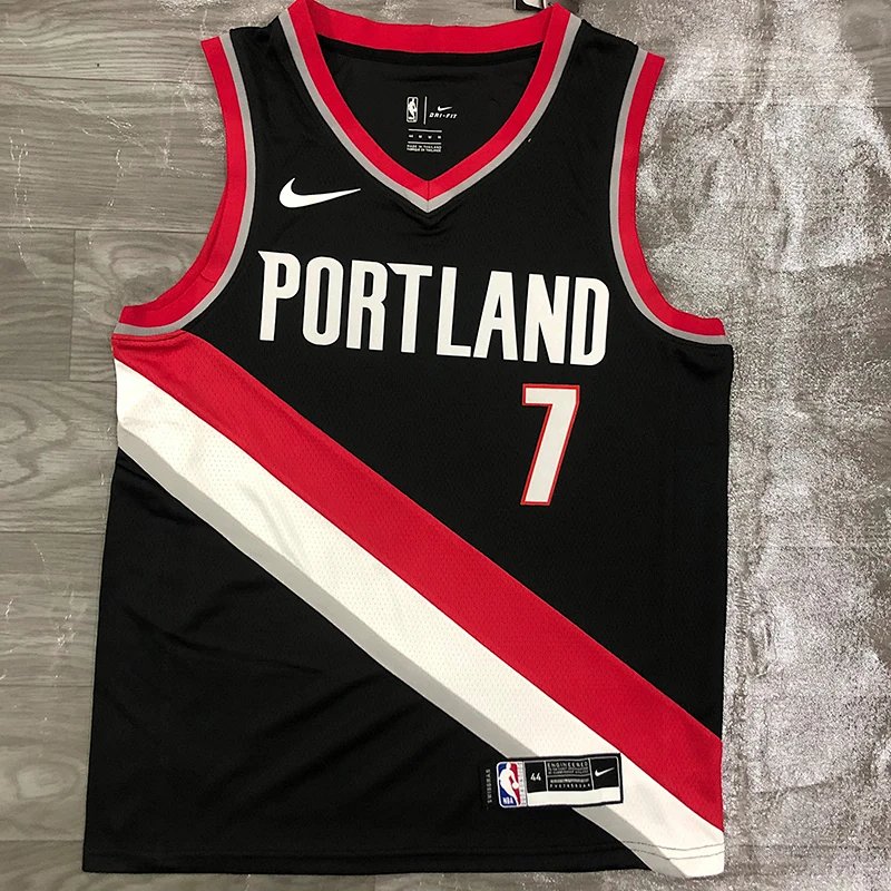 Trail Blazers 21 Season Black 7 Roy Basketball Jerseys Men's nba Customized Women's Jerseys Sports Vest Hot Press City Edition