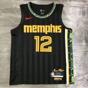 Grizzlies 21 Season City Edition #12 Morant Jersey Basketball Jerseys Men's nba Customized Children's Women's Jersey Sports Vest Scanning Heat Press City Edition