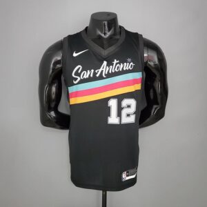 Spurs 21 Season City Edition 12 Aldridge Nike Basketball Jerseys Men's nba Customized Jerseys Sports Vest SW Hot Pressing